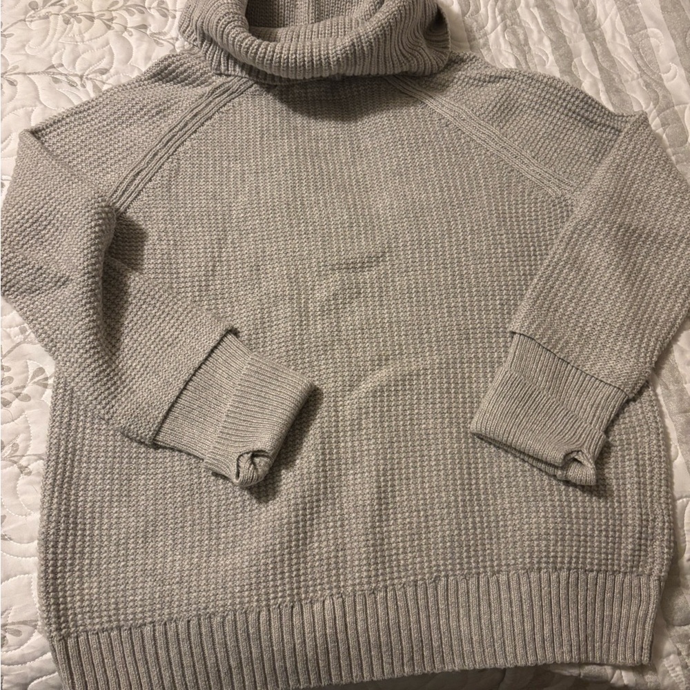 Market & Spruce Heather Gray Cowl Neck Sweater